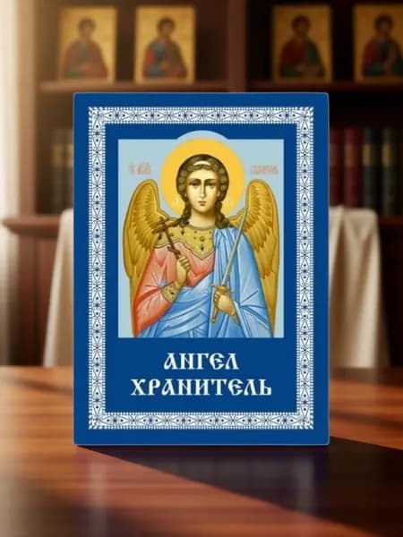 Икона Ангела Хранителя. Иконка ламинированная + подарок