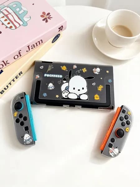 Чехол для Nintendo Switch2, матовый TPU+PC, защитный, раздельный, с рисунком, Pochacco