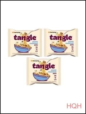 Tangle Samyang Лапша быстрого приготовления со сливочным соусом и грибами, (мягкая упаковка) 105 г., 3 упаковки.