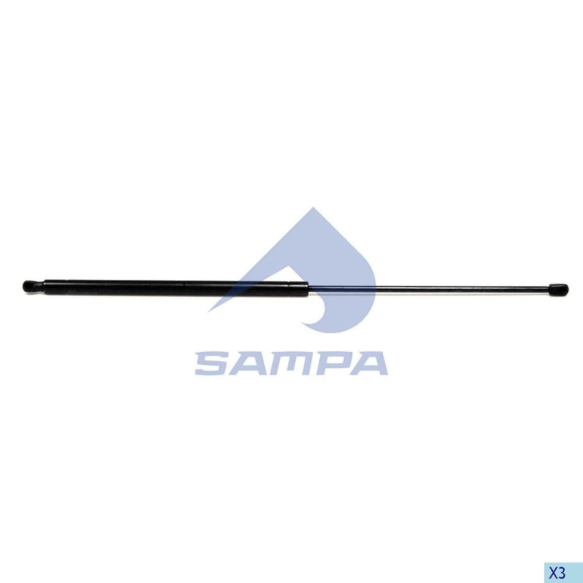 Амортизатор капота левый/правый SAMPA Арт. 040.226-01 / SCANIA