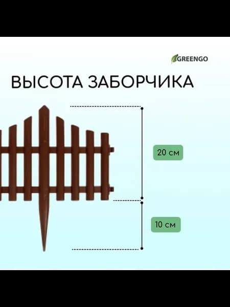 Декоративное ограждение из пластика 30×300 см