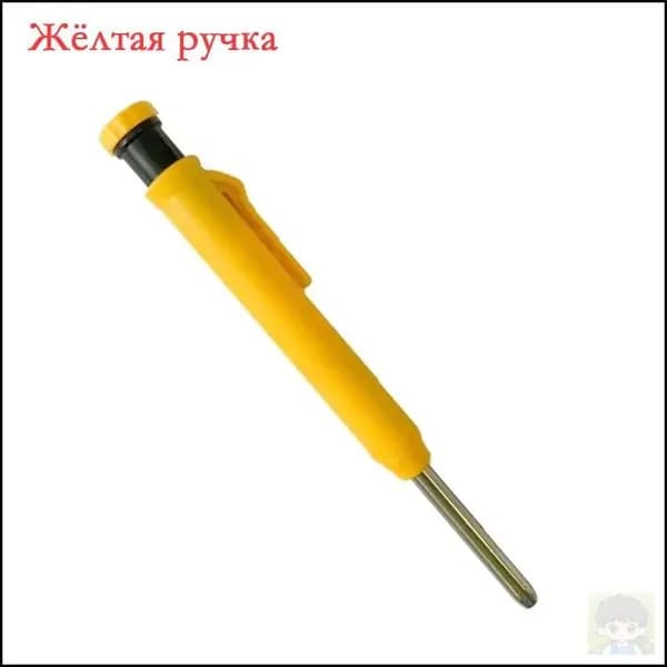 Карандаши для деревообработки с точилками, маркеры с длинным наконечником, подходящие для деревообрабатывающей и строительной отраслей.