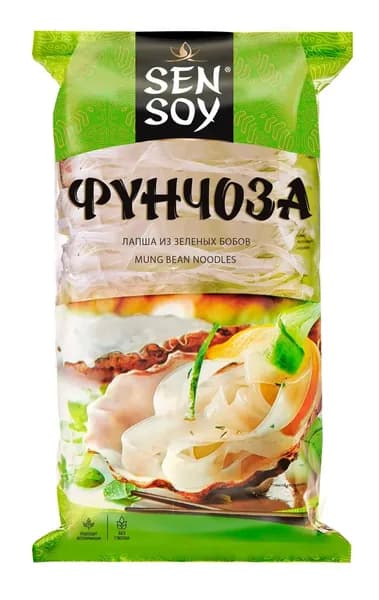 Лапша Sen Soy Фунчоза из зелёных бобов, 180 г