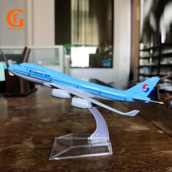 Металлическая Модель Самолета Korean Air Boeing 747