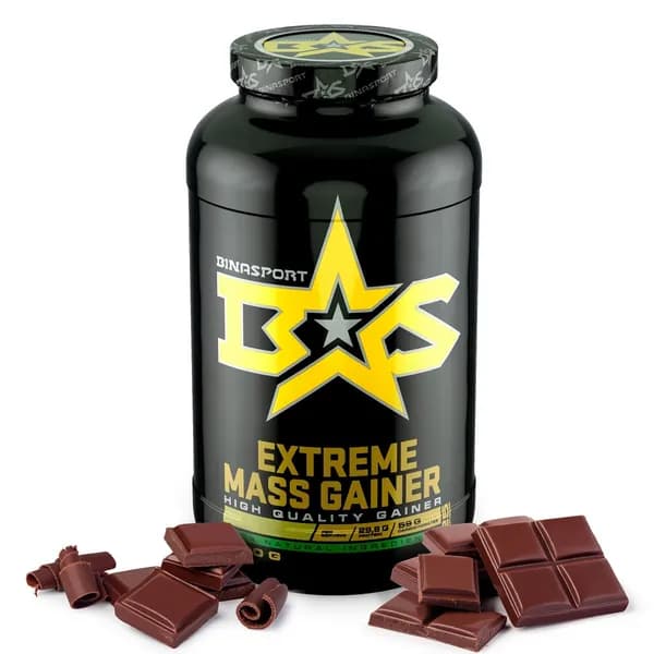Гейнер для набора массы 1500 г со вкусом шоколада Binasport Экстрим Масс "EXTREME MASS GAINER"