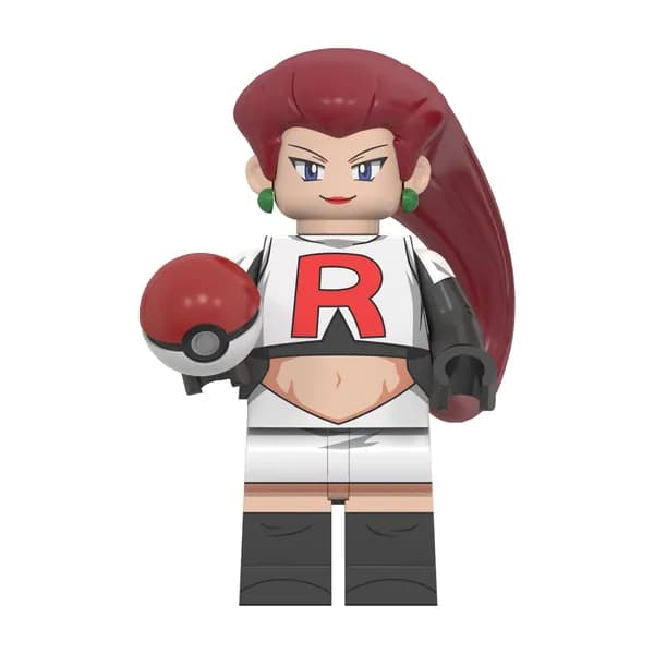 Покемон блокирует ракету Pikachu Ash Ketchum Team Джесси Джеймс мэвт минифигуры