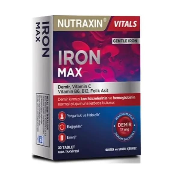 Nutraxin Iron Max 17 мг 30 таблеток