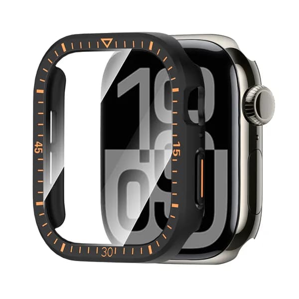 Чехол на умные часы Apple Watch 4 , 5 , SE , 6 , 7 , 8 , 9 c диагональю 44 мм - Противоударный тонкий бампер с защитой от повреждений, грязи и отпечатков