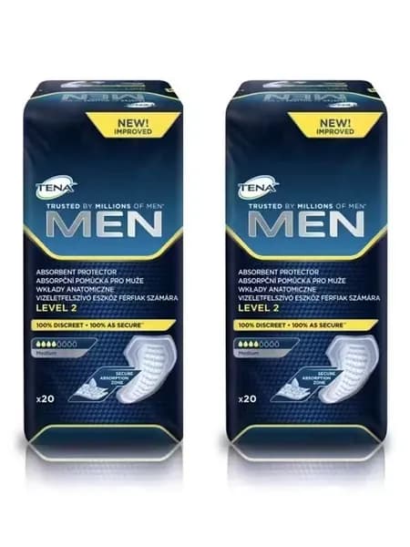 Прокладки урологические для мужчин Tena Men Level 2 Medium, 4 капли, 500 мл, 20 штук