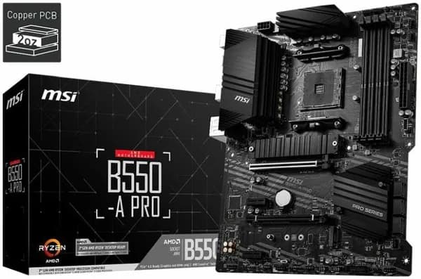 Материнская плата MSI B550-A PRO, SocketAM4, AMD B550, ATX, Ret