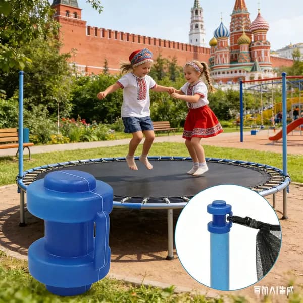 GEALFIS Комплект колпачков для батута 6 шт, наконечники на стойки, защита от ржавчины, фиксаторы сетки