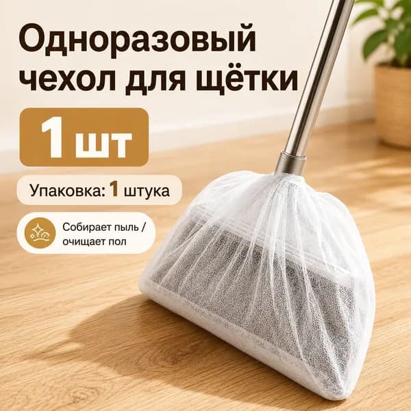 Чехлы на веник с эффектом статического электричества для уборки пыли 1/50/100 шт