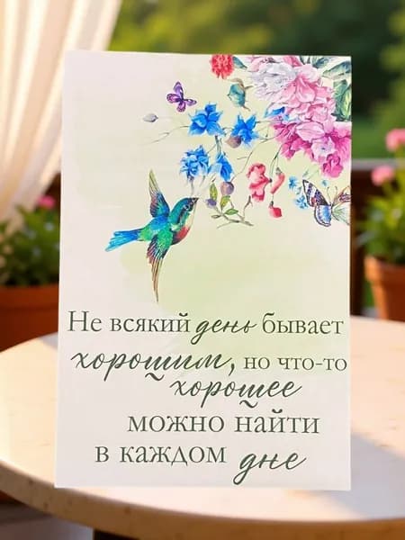 Открытка №12 "Мотивационная" 10*15