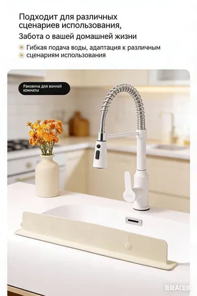 Коврик для раковины, 35 см х 5 см, 1 шт