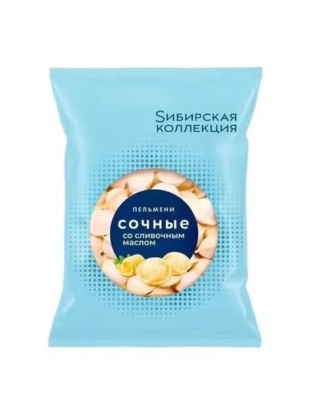Пельмени Sибирская коллекция Коллекция Сочные из говядины-курицы категории В 700 г