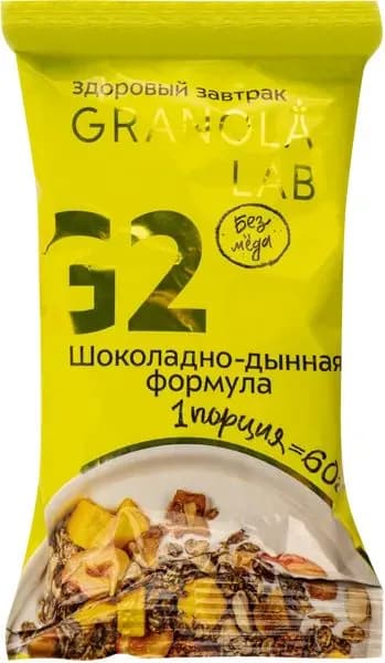 Гранола Гранола Лаб. Шоколад и дыня: тропическое сочетание , 60 г.