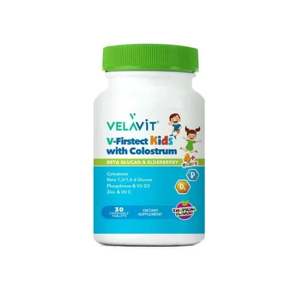 Velavit V-Firstect Kids с молозивом 30 жевательных таблеток