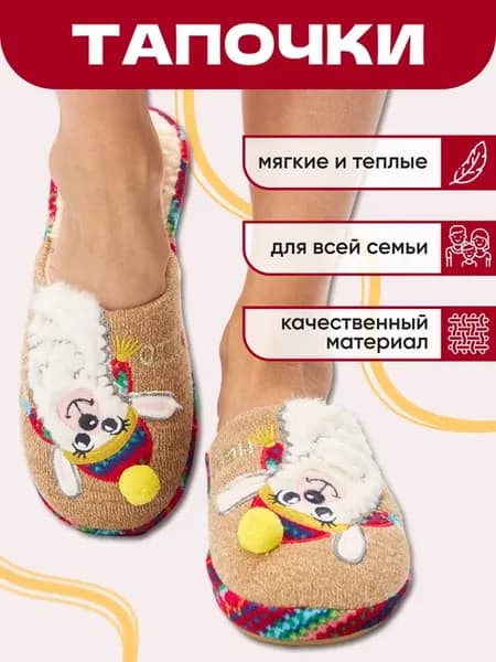 Тапочки домашние закрытые