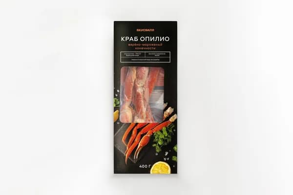 Краб опилио варено-мороженый конечности, 400 г