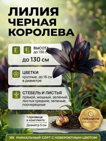 Луковицы Лилии Черная Королева 1 шт.