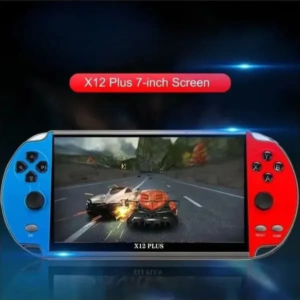Портативная игровая консоль Real X12 Plus встроенные игры 2500+ 16гб