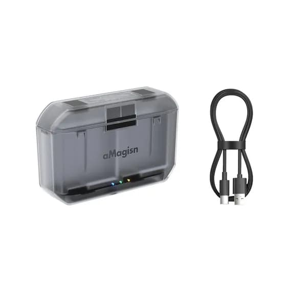 2-Слотовый Зарядный Бокс Для DJL ACTION 5 PRO 4/3 / 360 CHARGE HUB Со Слотом Карты Misro
