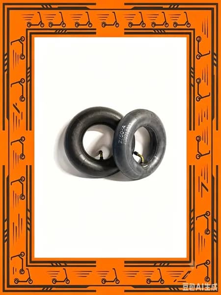 Шина 8" 2.80/2.50-4 для E300, резина, черн., 130г, шланг, замена, качественная, надежная
