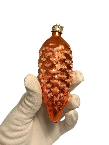 Советская винтажная елочная игрушка, Шишка. Сделано в СССР.