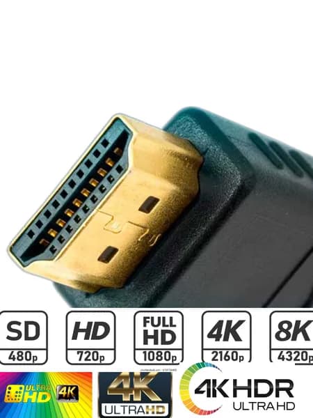 HDMI Кабель для компьютерной периферии HDMI/HDMI, 1.5 м, черный