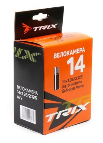 Камера 14" x 1,95/2,125 TRIX 195AV нипель автомобильный