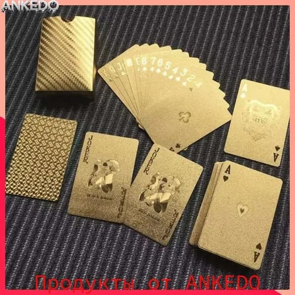 Карты Неоновые Игральные 54 Шт, / Подарочные Для Покера, Карточных Игр,водонепроница