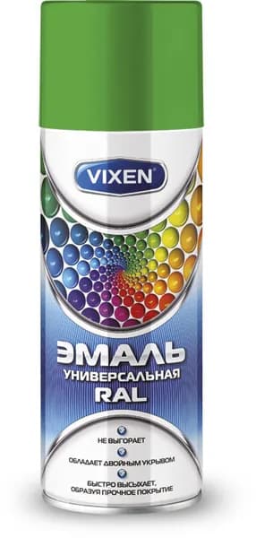 Эмаль ASTROHIM VIXEN VX16018 алкидная RAL, светло-зеленый (RAL 6018)