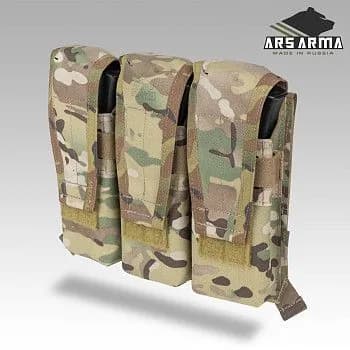 Передняя панель жилета Ars Arma на 3 магазинов АК LC (мультикам)