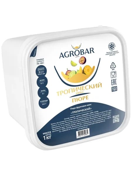 Микс AGROBAR Тропический замороженное, 1 кг