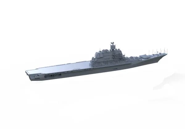 Военная модель, масштаб 1:1250 советский тяжёлый авианесущий крейсер Баку (проект 1143.4)