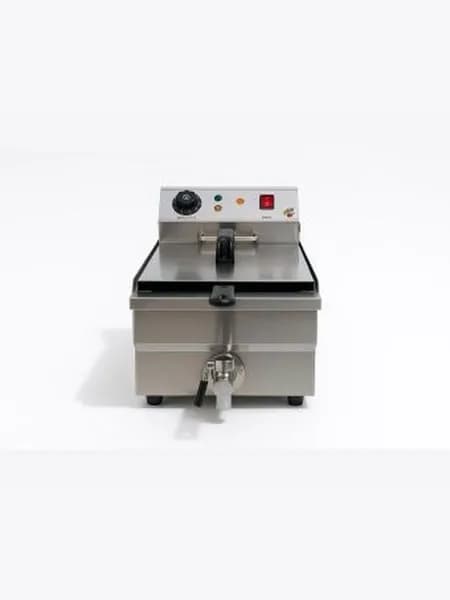Фритюрница Crazy Pan CP-EF10L, объем ванны 7л, кран для слива, нержавейка