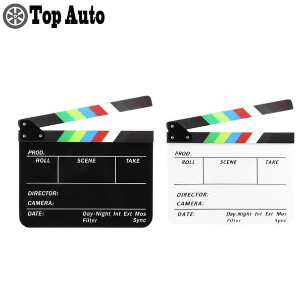 Movie Photo Prop, Долговечный акриловый клипборд с большой стираемой поверхностью, для студийных съемок и тематических мероприятий