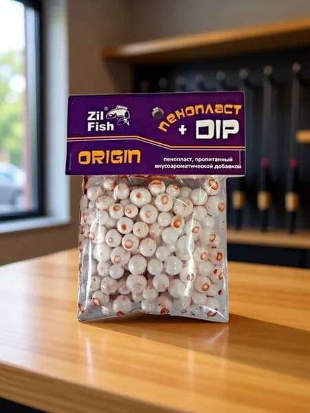 Пенопласт для рыбалки в дипе ароматизированный Zil Fish 3-10 мм, Origin