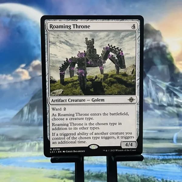 Кастомные прокси-карты Magic The Gathering, карты без фойла, выгодные скидочные цены Roaming Throne #258 HOLO