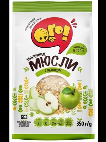 Мюсли Запеченные с яблоком 350г