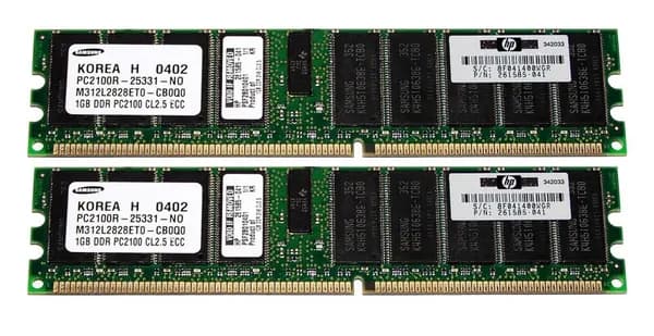 HP Оперативная память DDR, 266 МГц, 2 x (300680-B21)