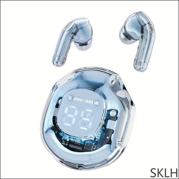 Наушники беспроводные с микрофоном, Bluetooth, USB, синий