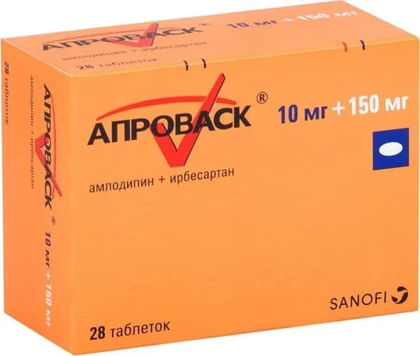 Апроваск, таблетки покрыт, плен, об, 10 мг+150 мг, 28 шт,