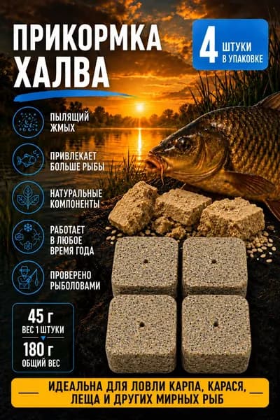 Брикеты "Халва" 4шт по 45гр