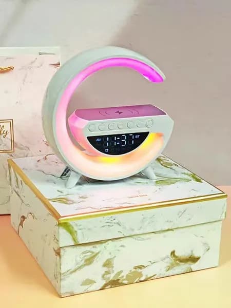 Бестселлер G3401mini с подарком на день рождения: Bluetooth-колонка, будильник для беспроводной зарядки, фоновое освещение, многофункциональный динамик