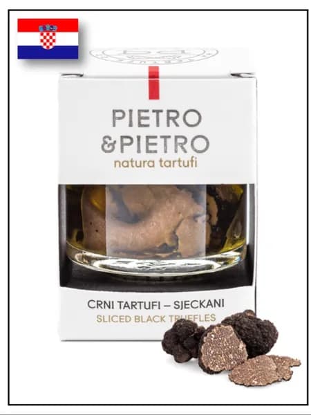 Трюфель гриб черный целый резаный PIETRO&PIETRO, 30g