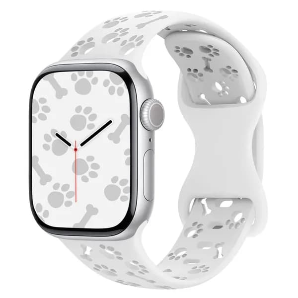 Силиконовый ремешок собачья лапа, подходит для Apple 41мм 40мм 38мм S11/10 42мм, совместим с iWatch Series 9 8 7 6 5 SE,Ремешок для спортивных часов