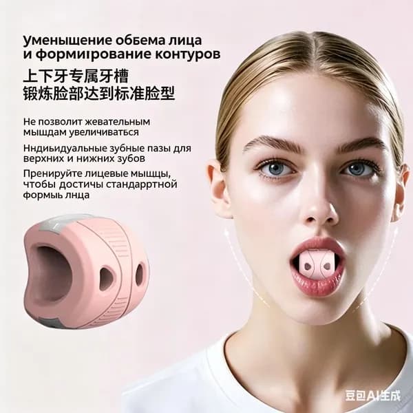 Тренажёр для жевательных мышц, линия подбородка, тренажёр для лицевых и околоротовых мышц, нижняя челюсть, жевательные мышцы, коррекция впадин на лице, для женщин