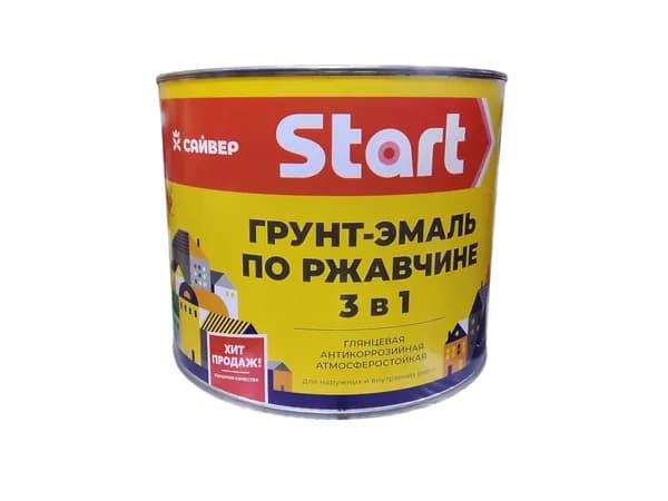 Грунт эмаль по ржавчине 3 в 1 СТАРТ красная 1,8кг (шт)