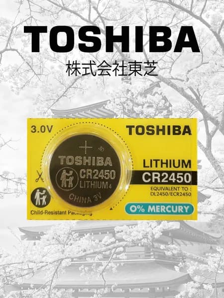 Батарейка TOSHIBA CR2450 Литиевая 3V 1шт
